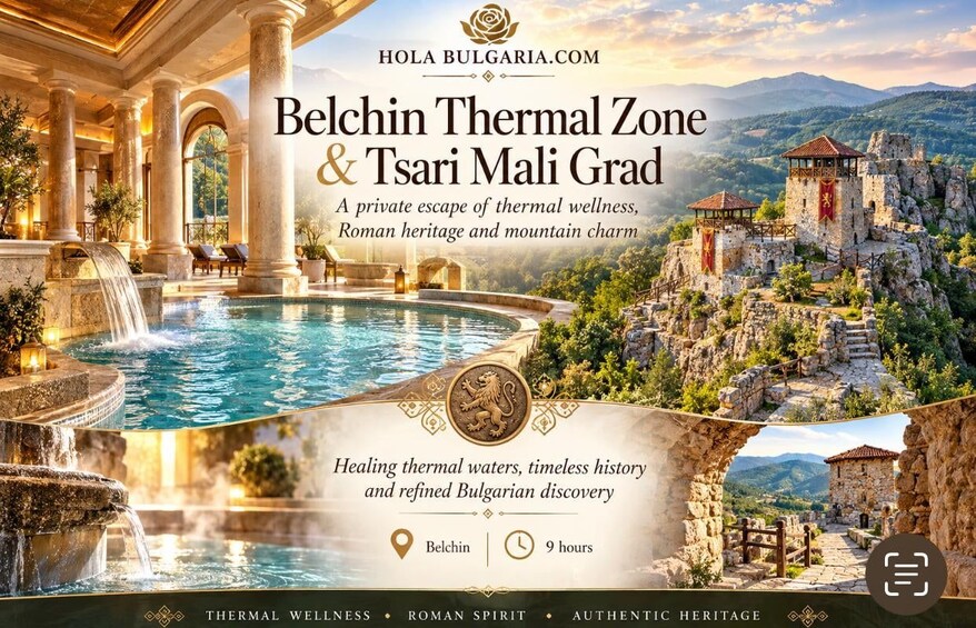 Sofia: Belchin Spa and Tsari Mali Grad Fortress Private Trip 1