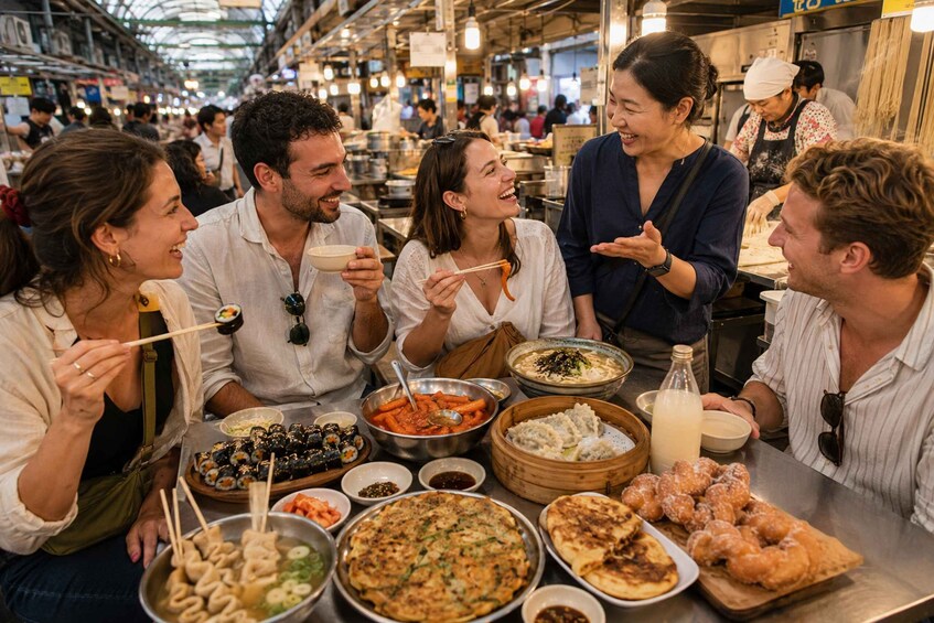 Picture 10 for Activity Seoul: Gwangjang Market Street Food & Makgeolli Tour 4