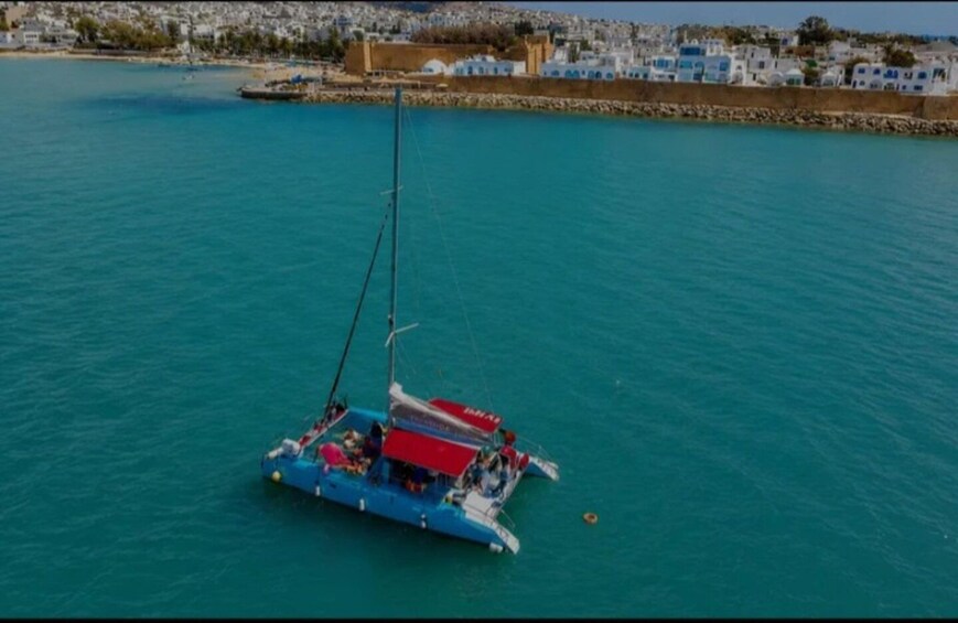 Picture 13 for Activity Hammamet: Catamaran cruise tour, swimming, and snack 2