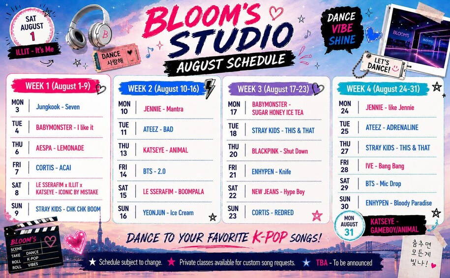 Picture 1 for Activity Seoul: K-Pop Dance Class near Lotte World/Tower + Video Incl 2