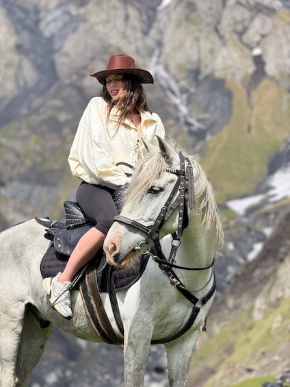 Picture 7 for Activity Private Mountain Horse Trek with Local Horseman in Kazbegi 3