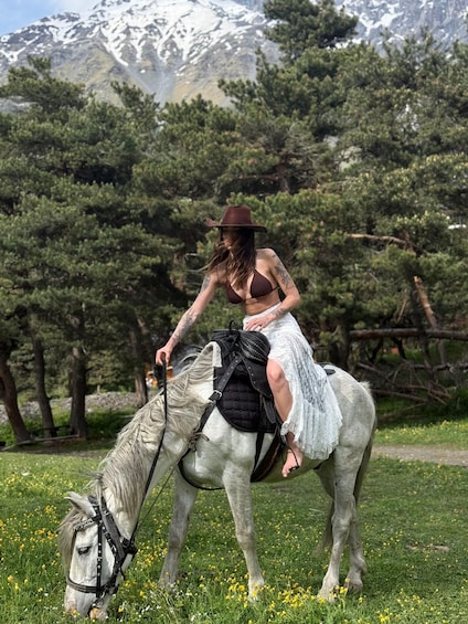 Picture 8 for Activity Private Mountain Horse Trek with Local Horseman in Kazbegi 4