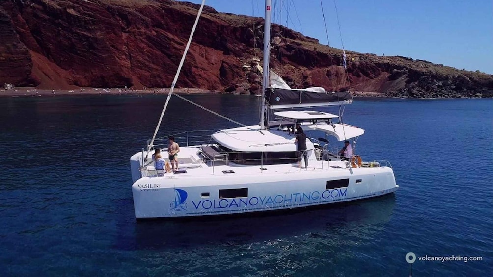 Santorini: Private Day Cruise with a BBQ meal and Open Bar 1