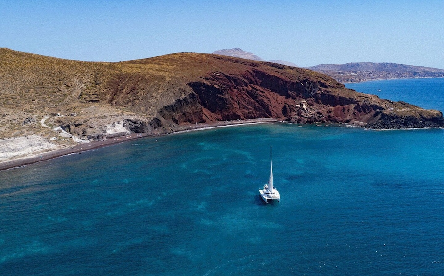 Picture 1 for Activity Santorini: Private Day Cruise with a BBQ meal and Open Bar 2
