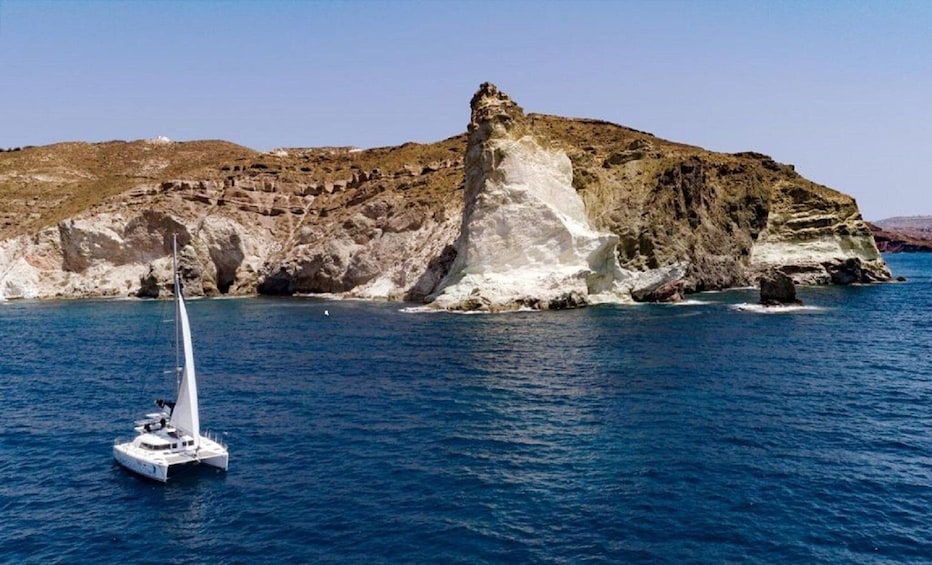 Picture 2 for Activity Santorini: Private Day Cruise with a BBQ meal and Open Bar 5