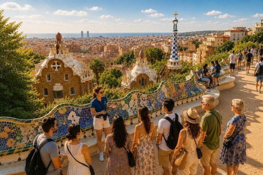 Park Guell Skip-the-Line Guided Tour in Barcelona 2