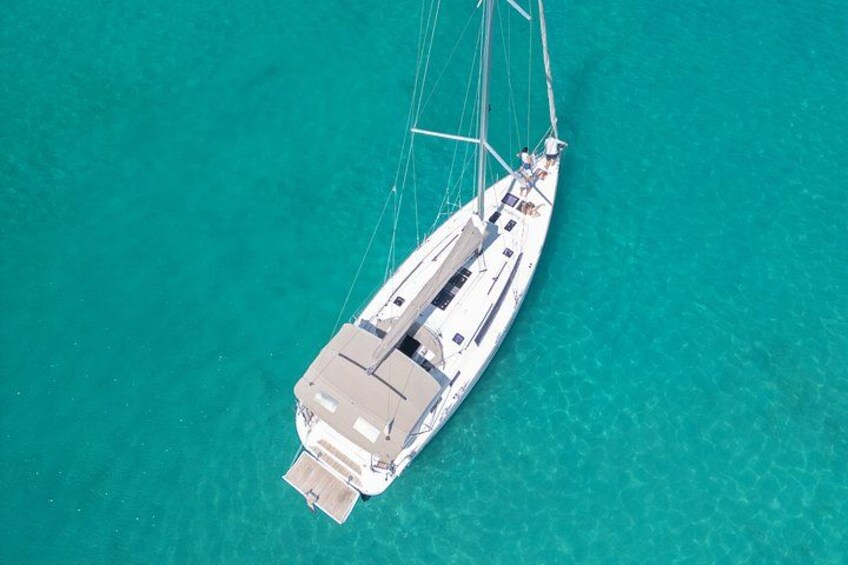 Cagliari Sailing Boat Tour Scenic Coastline and Snorkeling 2