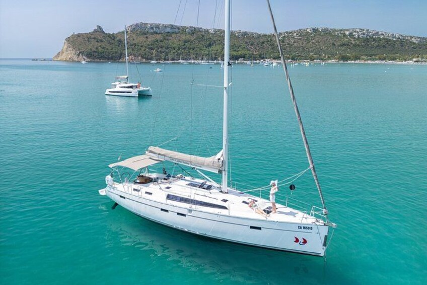 Cagliari Sailing Boat Tour Scenic Coastline and Snorkeling 4