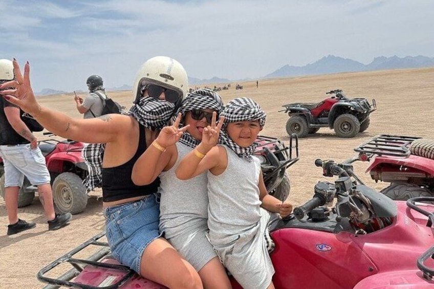 Hurghada Super Safari Trip: Quad, Buggy, Jeep, Camel, BBQ & Show 5