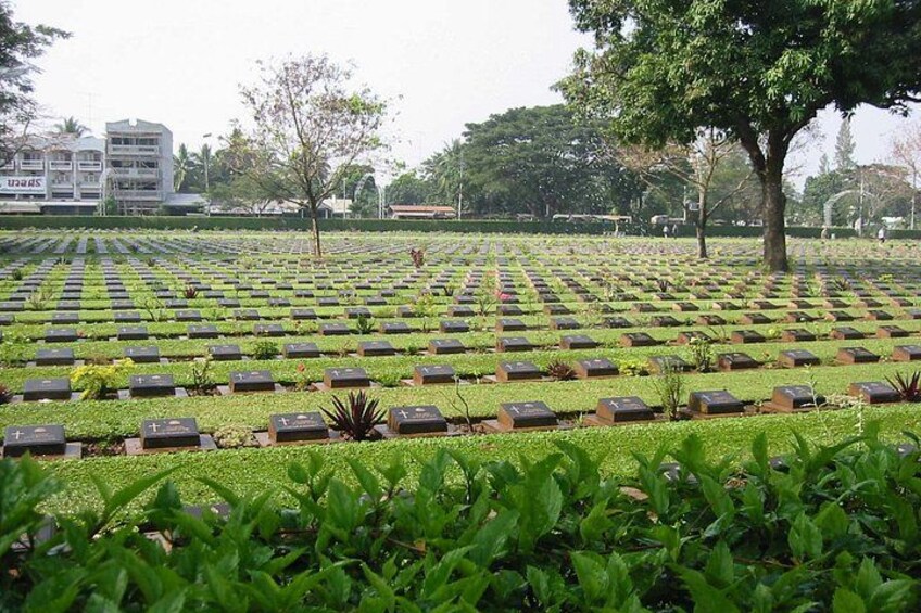 Kanchanaburi Day Trip River Kwai Death Railway and Erawan Falls 3