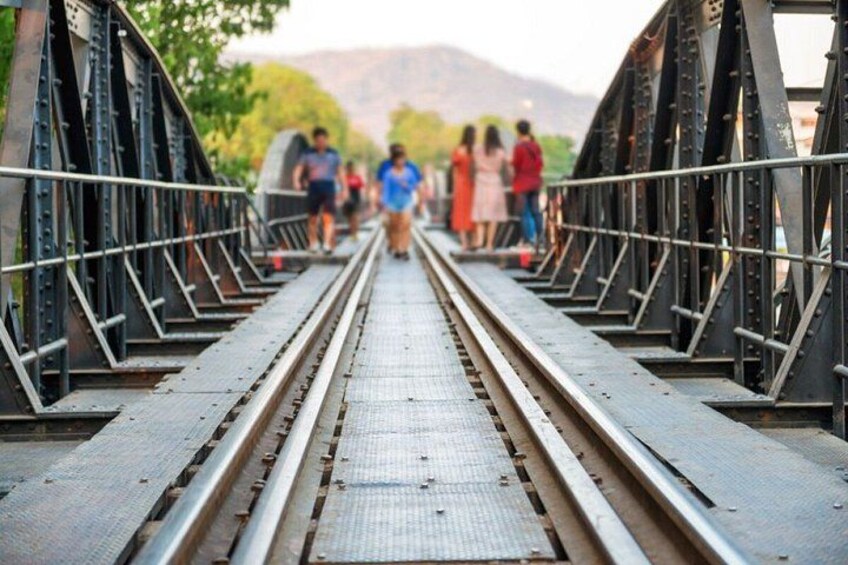 Kanchanaburi Day Trip River Kwai Death Railway and Erawan Falls 5