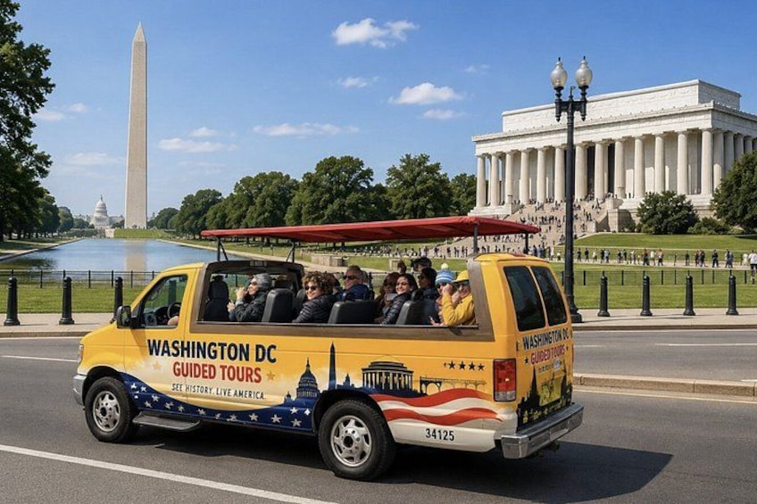 Washington DC Monuments Extended Guided Open-Air Cruiser Tour 4