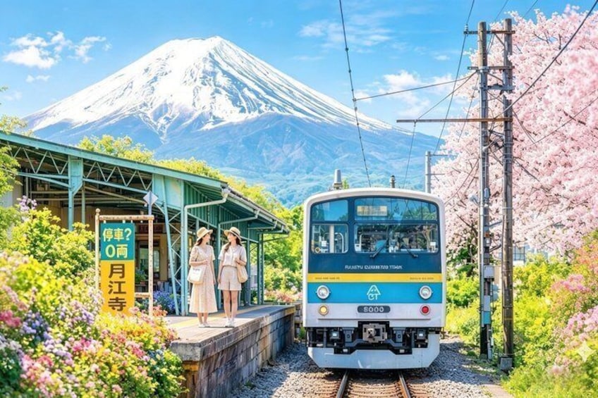 Mount Fuji Instagrammable Spots & Train Experience Day Tour 1