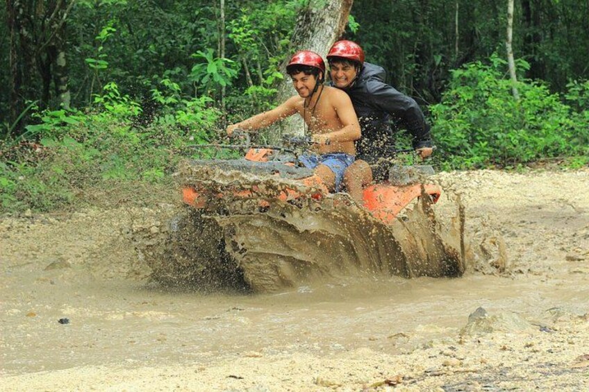 Cancún Jungle Combo: ATV+Ziplines+ Cenote swim+ FREE Horse Ride 1