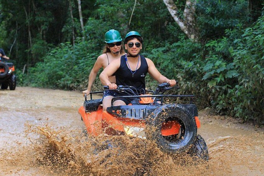 Cancún Jungle Combo: ATV+Ziplines+ Cenote swim+ FREE Horse Ride 2