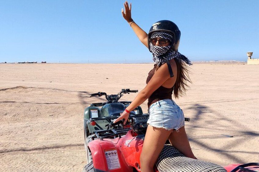 Hurghada ATV Quad Bike Desert Safari Camel Ride and Transfer 1