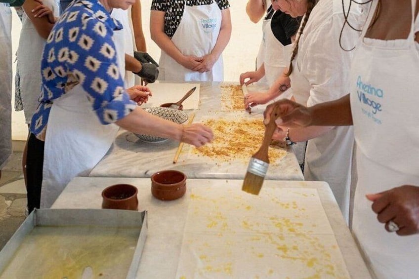 Maria's Open Cooking Class lessons in Delux hotel of Paros 2