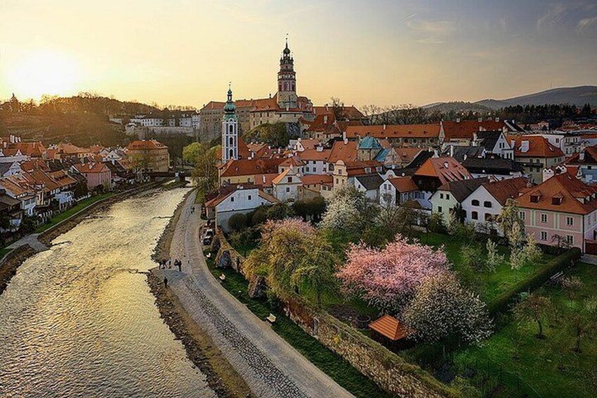 Cesky Krumlov Castle Interiors, Baroque Theatre, and Town Tour 3