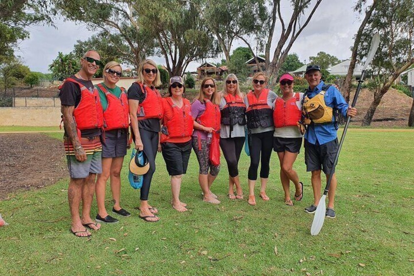 A happy group ready to head off with guide Matt