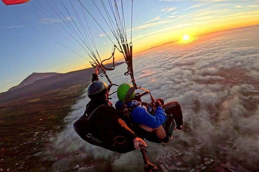 Sunset Paragliding Fly from Teide to Puerto de la Cruz 1
