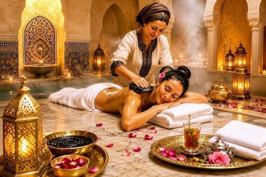 Marrakech: Traditional Moroccan Hammam & Massage with prvt Pickup 1
