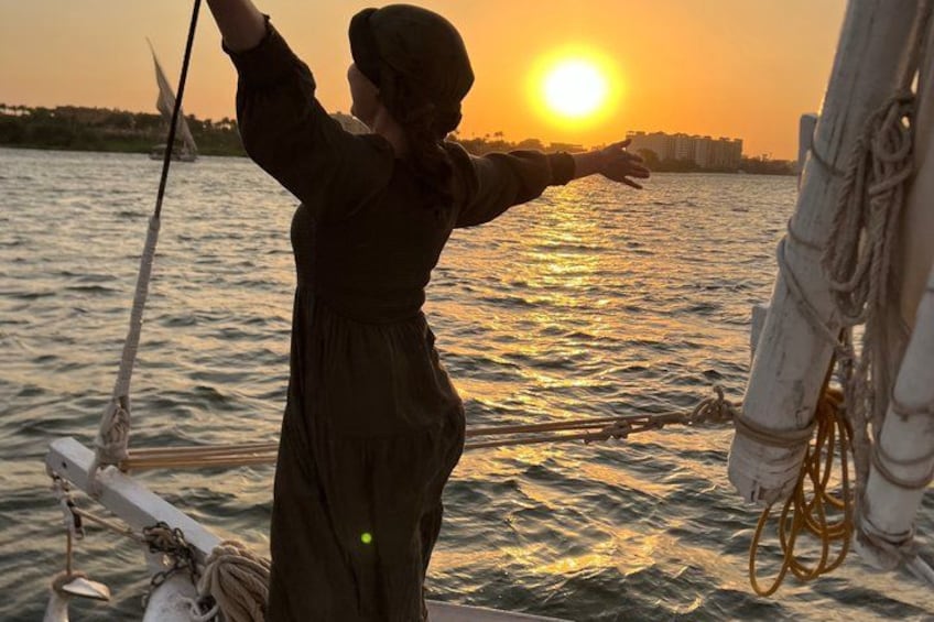 Private Romantic Nile Felucca Sunset Dinner in Cairo 5