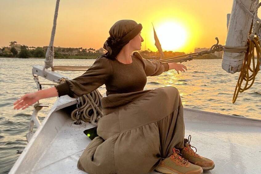Private Romantic Nile Felucca Sunset Dinner in Cairo 5