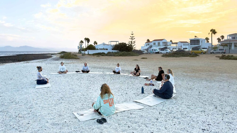 Corralejo: Sunrise Silent Yoga Experience at Popcorn Beach 1