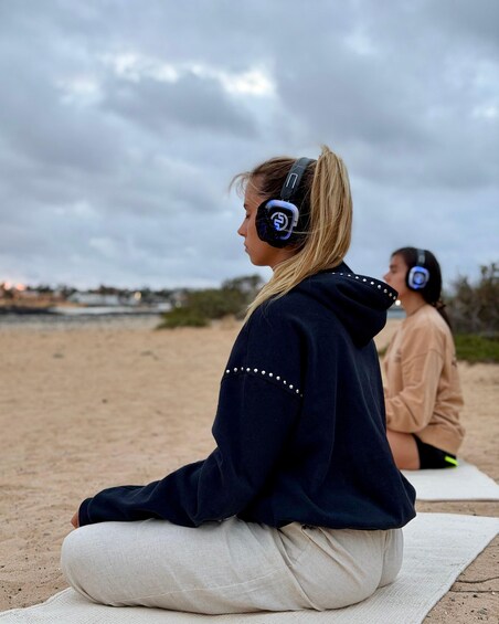 Picture 22 for Activity Corralejo: Sunrise Silent Yoga Experience at Popcorn Beach 3