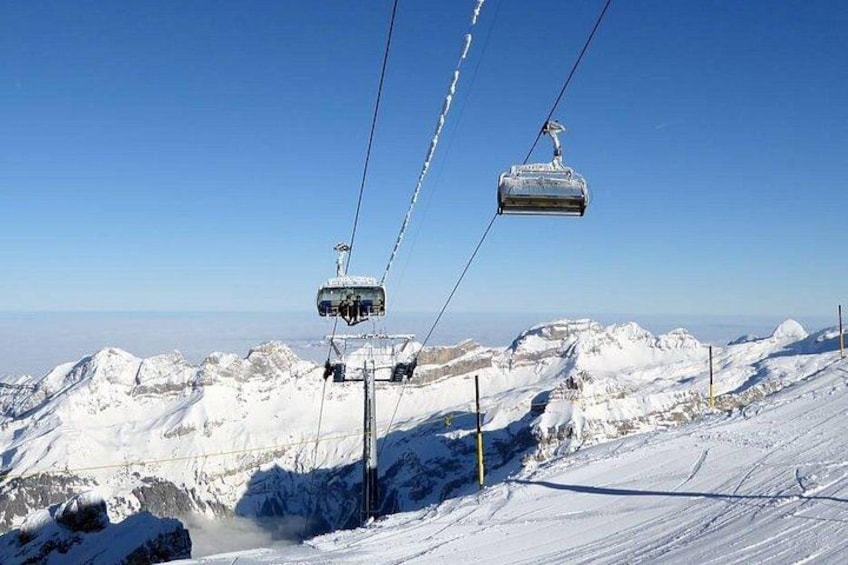 Snowy Adventure to Mount Titlis & Ice Flyer from Zurich. 1