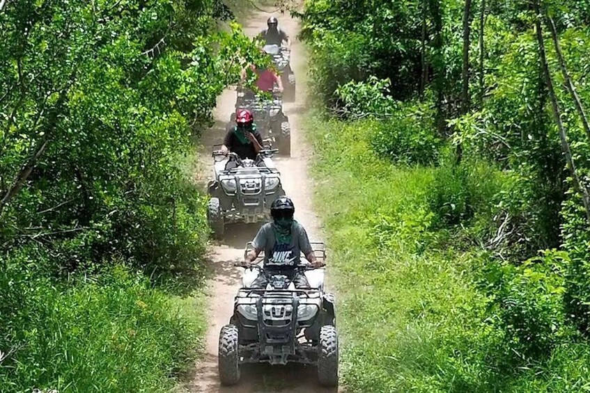 Picture 3 for Activity Cozumel: ATV Jungle Tour with Jade Cavern Cenote 5