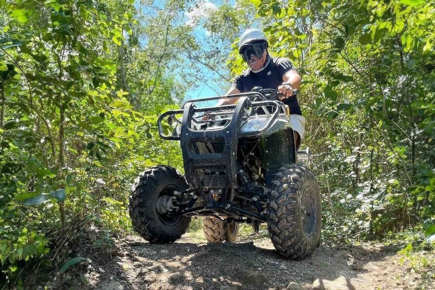 Picture 6 for Activity Cozumel: ATV Jungle Tour with Jade Cavern Cenote 3