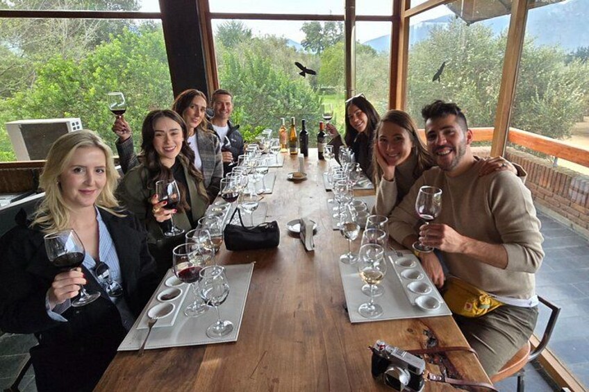 Wine tasting at Emiliana Organic Winery. 5