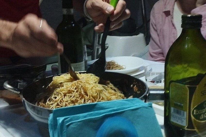 Sunset on a sailboat in the Gulf of Cagliari with aperitif 3