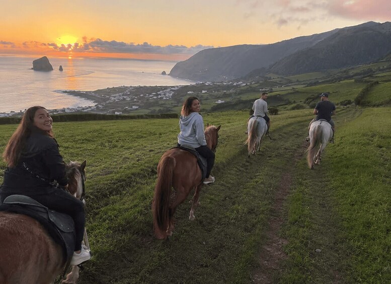 São Miguel: Sunset Horseback Ride with Mosteiros Views 1