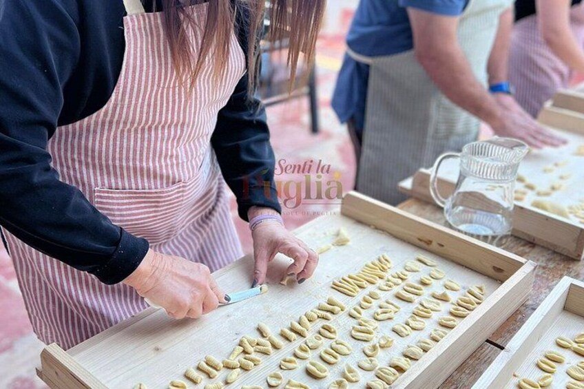 Orecchiette Cooking Class with Apulian Dinner and Wine 3