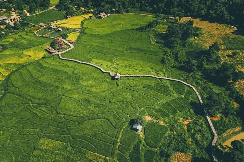 Pai Canyon Sunset Private Tour with Hot Spring Bamboo Bridge 5