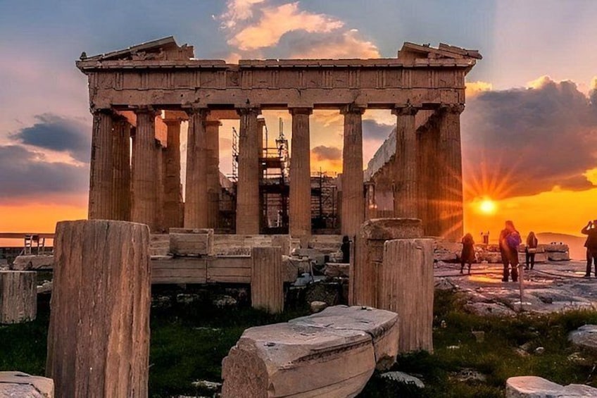 Semi-Private Cape Sounion Sunset Tour with Dinner Stop 1