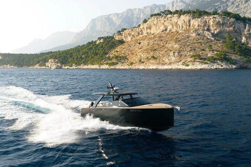 Premium option - Colnago 38 OPEN (2025) – sleek performance yacht with 2 professional crew members included. 5