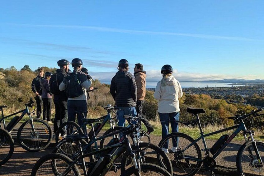 Arthur Seat and Vertical Distillery E Bike Tour Small Group 4