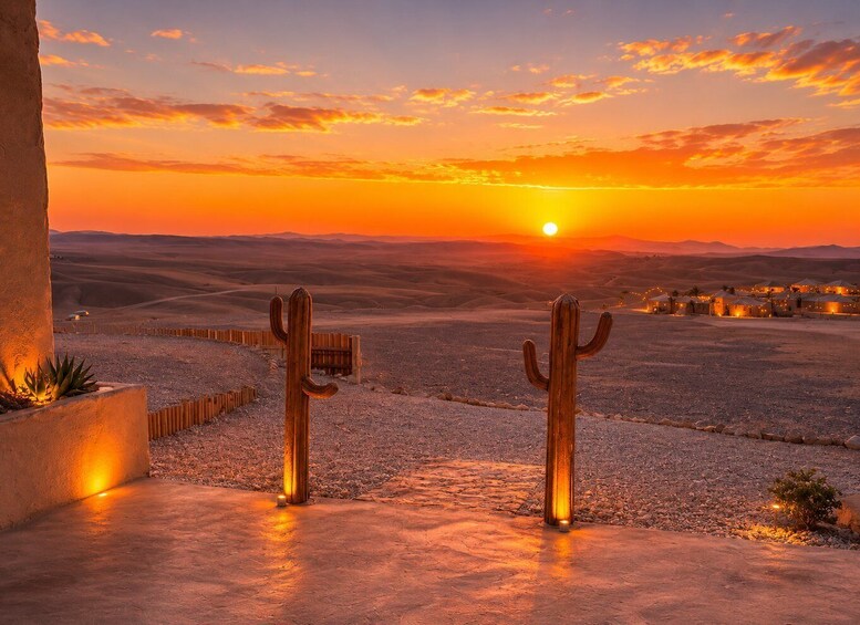 Picture 20 for Activity Agafay Desert Sunset Dinner,Show & Stargazing under the sky 2