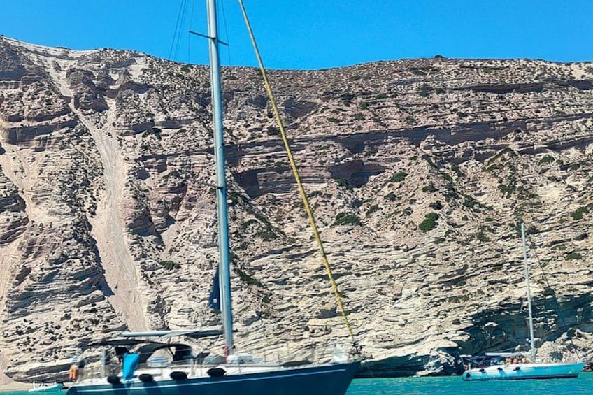 Private Milos Sailing Cruise to Kleftiko with Lunch and Swimming 1