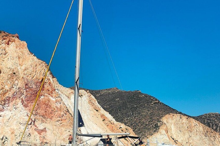 Private Milos Sailing Cruise to Kleftiko with Lunch and Swimming 2