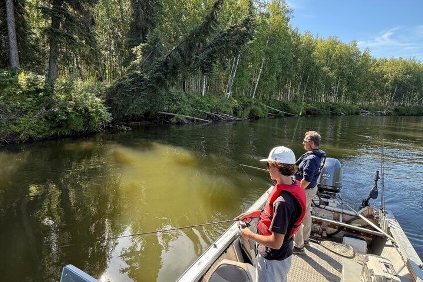 Guided Fishing Adventure On The Chena River By Boat 5