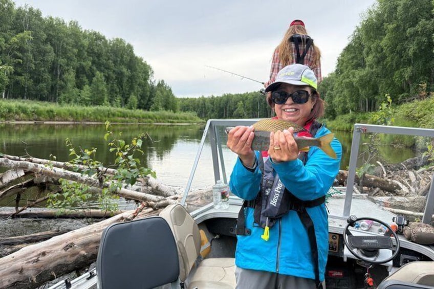 Guided Fishing Adventure On The Chena River By Boat 3