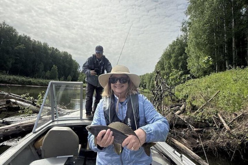 Guided Fishing Adventure On The Chena River By Boat 4