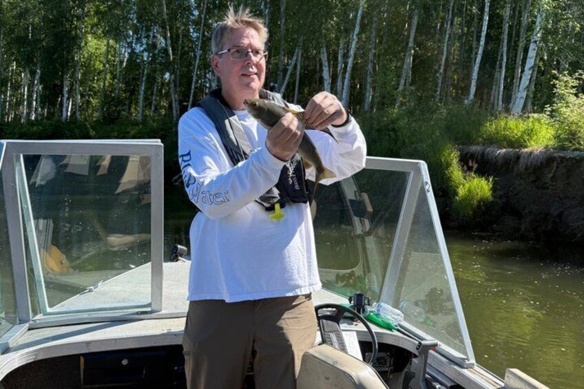 Guided Fishing Adventure On The Chena River By Boat 3
