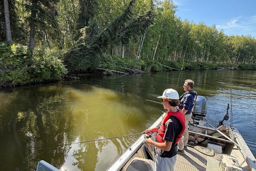 Guided Fishing Adventure On The Chena River By Boat 5