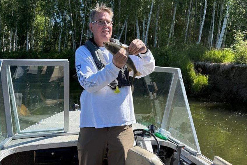 Guided Fishing Adventure On The Chena River By Boat 3