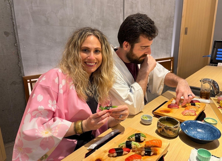Picture 7 for Activity Tokyo: Sushi Making Class in a Happi Coat near a Famous Spot 2